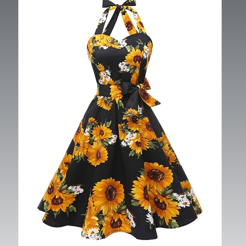 Vintage 1950’s Style Halter Dress